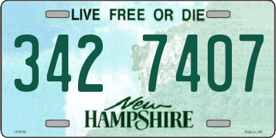 NH license plate 3427407