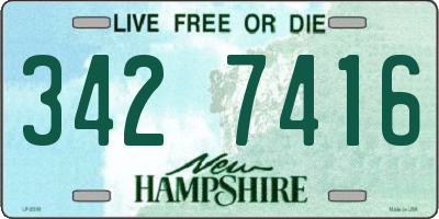 NH license plate 3427416