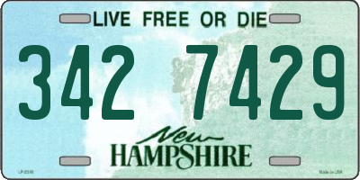 NH license plate 3427429