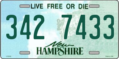 NH license plate 3427433