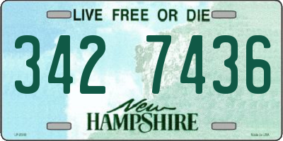 NH license plate 3427436