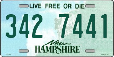 NH license plate 3427441