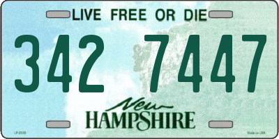NH license plate 3427447