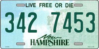 NH license plate 3427453
