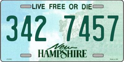 NH license plate 3427457