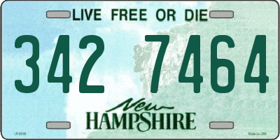 NH license plate 3427464