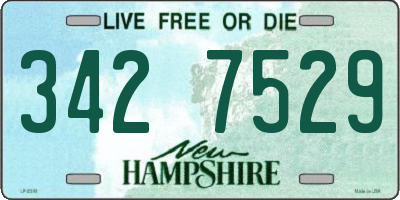 NH license plate 3427529