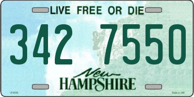 NH license plate 3427550
