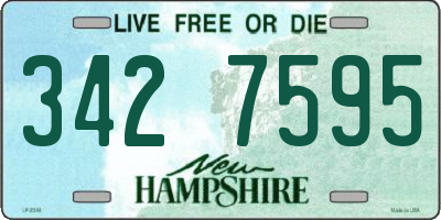 NH license plate 3427595
