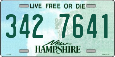 NH license plate 3427641