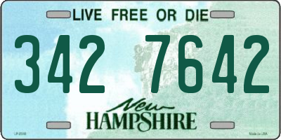 NH license plate 3427642