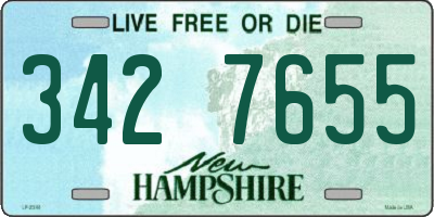 NH license plate 3427655