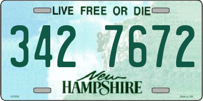 NH license plate 3427672