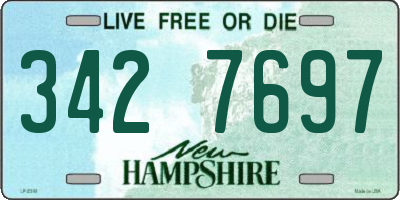 NH license plate 3427697