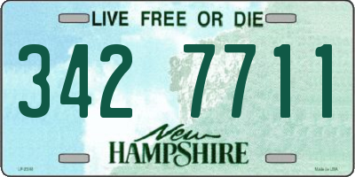 NH license plate 3427711