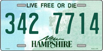 NH license plate 3427714