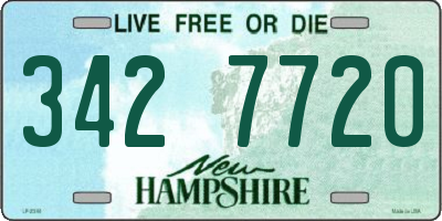 NH license plate 3427720