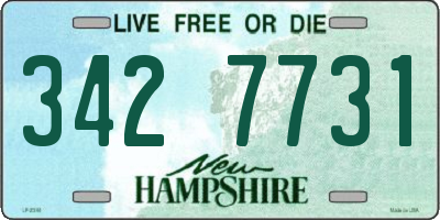 NH license plate 3427731