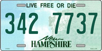 NH license plate 3427737