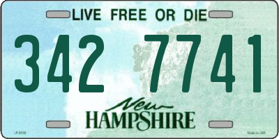 NH license plate 3427741