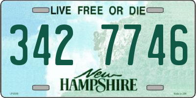 NH license plate 3427746