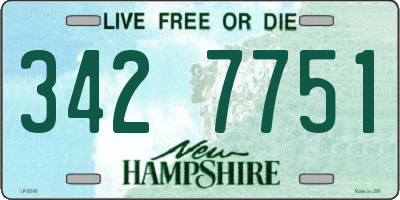 NH license plate 3427751
