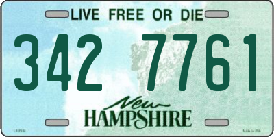 NH license plate 3427761