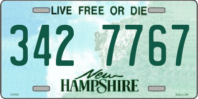 NH license plate 3427767