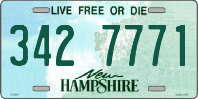 NH license plate 3427771