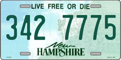 NH license plate 3427775