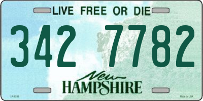 NH license plate 3427782
