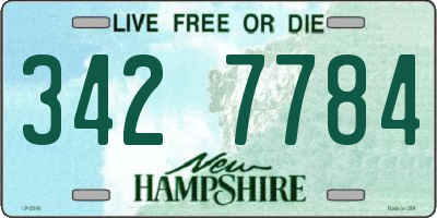 NH license plate 3427784