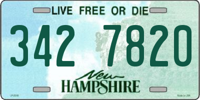 NH license plate 3427820