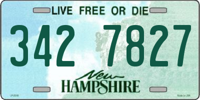 NH license plate 3427827