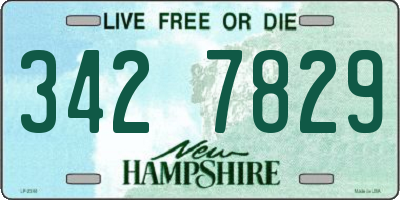 NH license plate 3427829
