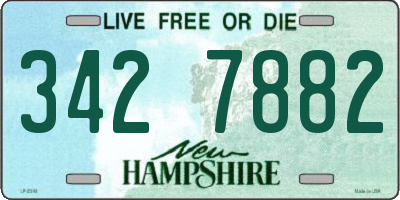 NH license plate 3427882