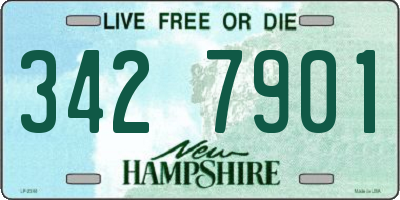 NH license plate 3427901