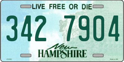 NH license plate 3427904