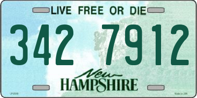 NH license plate 3427912