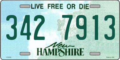 NH license plate 3427913