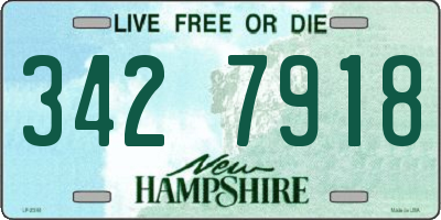 NH license plate 3427918