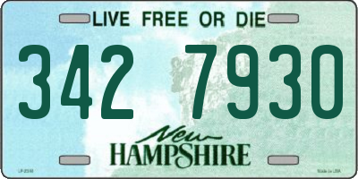 NH license plate 3427930