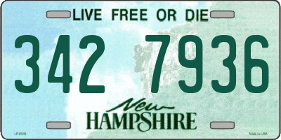 NH license plate 3427936