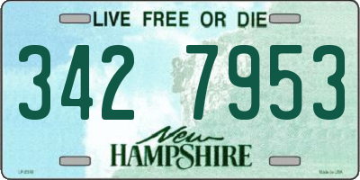 NH license plate 3427953
