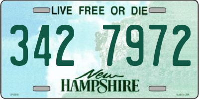 NH license plate 3427972