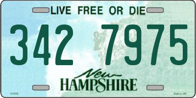 NH license plate 3427975