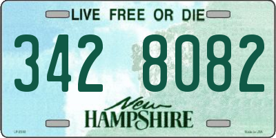 NH license plate 3428082