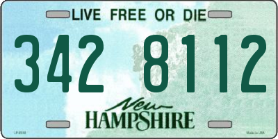 NH license plate 3428112