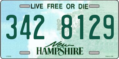 NH license plate 3428129