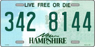 NH license plate 3428144